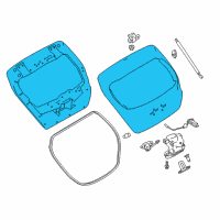 OEM 2022 Nissan Leaf Door Assy-Back Diagram - 90100-5SA0B