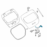 OEM 2020 Nissan Leaf Switch Assy-Trunk Opener Diagram - 25380-5SA0A