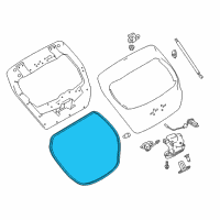 OEM 2022 Nissan Leaf Weatherstrip-Back Door Diagram - 90830-5SA0A