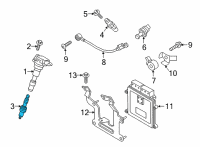 OEM Kia Spark Plug Assembly Diagram - 1885209070