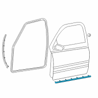 OEM 2010 Dodge Ram 1500 Seal-Door SILL Diagram - 55372220AE