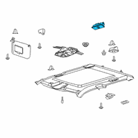 OEM Ford F-150 Reading Lamp Assembly Diagram - EM2Z-13776-AD