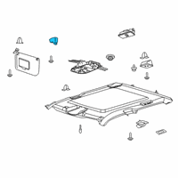 OEM 2020 Ford F-250 Super Duty Visor Bracket Diagram - FL3Z-1504133-AG