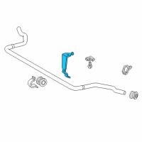 OEM 2006 Chrysler Crossfire Bracket-STABILIZER Bar Diagram - 5096864AA