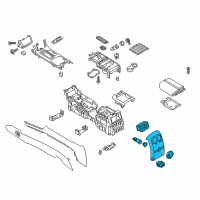 OEM 2014 Lincoln MKS Rear Trim Panel Diagram - DA5Z-54045A36-AA