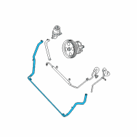 OEM 2008 Chrysler Town & Country Lines-Power Steering Return Diagram - 4766308AD