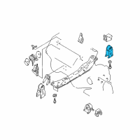 OEM 2002 Nissan Maxima Engine Mounting, Rear Diagram - 11320-5Y800