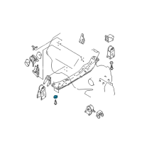 OEM 2001 Nissan Maxima Pad-Engine Mounting Member Diagram - 11248-40U01