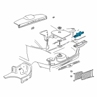 OEM 2000 Pontiac Grand Am Jack Asm Diagram - 22671683