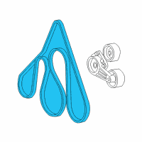 OEM Ford F-150 Heritage Serpentine Belt Diagram - F65Z-8620-HA