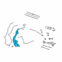 OEM Honda Tank, Washer (2.5L FR.-RR.) Diagram - 76841-SWA-013