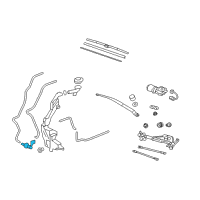 OEM 2011 Honda CR-V Motor, Washer Diagram - 76806-SMA-J02