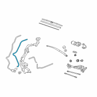 OEM 2010 Honda CR-V Tube (930MM) Diagram - 76834-SWA-003