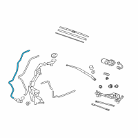 OEM Honda CR-V Tube (1260MM) Diagram - 76837-SWA-003