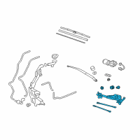 OEM 2009 Honda CR-V Link, FR. Wiper Diagram - 76530-SWA-A01