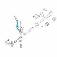 OEM Mercury Gear Shift Assembly Diagram - 5L2Z-7210-AA