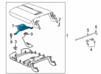 OEM 2021 Cadillac Escalade Latch Diagram - 84883949