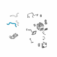 OEM Toyota Camry Water Inlet Hose Diagram - 87245-06640