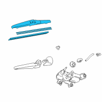 OEM Lexus CT200h Rear Wiper Blade Diagram - 85242-52060