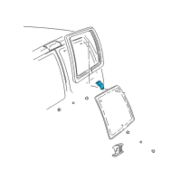 OEM 2021 Chevrolet Express 3500 Hinge-Rear Door Window Diagram - 15982180