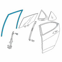 OEM 2020 Acura TLX Runchannel, Right Rear D Diagram - 72735-TZ3-A01