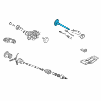 OEM 1995 Chevrolet C1500 Suburban Differential Output Shaft Assembly RH Diagram - 26006822