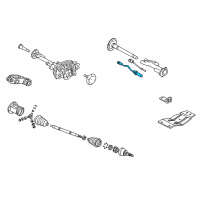 OEM GMC Actuator, Front Drive Axle Diagram - 26013495