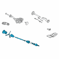 OEM 1999 Cadillac Escalade Front Wheel Drive Shaft Kit Diagram - 26062613