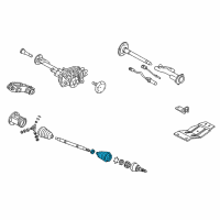 OEM 1995 GMC C2500 Boot Kit, Front Wheel Drive Shaft Cv Joint Diagram - 26037370