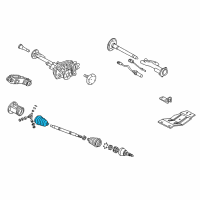 OEM GMC Suburban Boot Kit, Front Wheel Drive Shaft Tri-Pot Joint Diagram - 26036985