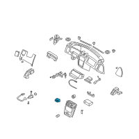 OEM 2007 Hyundai Tiburon Clock & Switch Assembly-Digital Diagram - 95900-2C170-4X