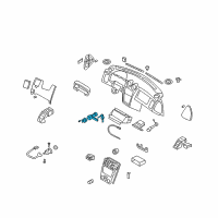 OEM 2004 Hyundai Tiburon Body & Switch Assembly-Steering & IGNTION Diagram - 81910-2C000