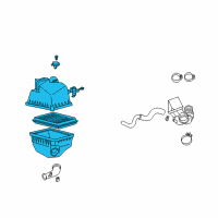 OEM Toyota Highlander Air Cleaner Assembly Diagram - 17700-20150