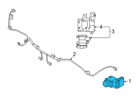 OEM Hyundai Tucson ULTRASONIC SENSOR ASSY-P.A.S Diagram - 99310-N9600-YFS