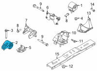 OEM 2021 Ford F-150 INSULATOR ASY - ENGINE SUPPORT Diagram - ML3Z-6038-AE