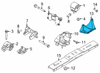 OEM Ford F-150 Transmission Mount Bracket Diagram - JL3Z-6028-A