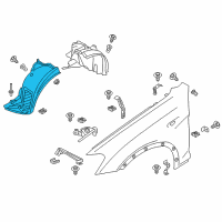 OEM 2018 BMW X4 Cover, Wheel Arch, Frontsection, Front Right Diagram - 51-71-7-213-642