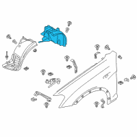 OEM BMW X3 Cover, Wheel Arch, Rear Section, Front Left Diagram - 51-71-7-213-643