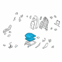 OEM 2009 Nissan GT-R Cushion Assy-Front Seat Diagram - 87300-JF13D