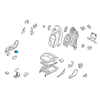 OEM Nissan Switch Assy-Front Seat Diagram - 87016-KC12A