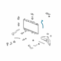 OEM 2003 Acura RSX Tube, Reserve Tank Diagram - 19104-PND-000