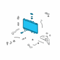 OEM Acura RSX Radiator (Denso) Diagram - 19010-PND-003