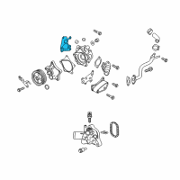 OEM Chevrolet Cruze Water Pump Assembly Seal Diagram - 12641872