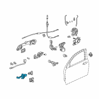 OEM 2005 Honda Accord Checker, Right Front Door Diagram - 72340-SDC-A02