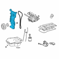 OEM 2012 Lexus HS250h Cover Assy, Timing Chain Diagram - 11310-28090