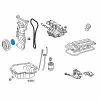 OEM Toyota Solara Front Cover Seal Diagram - 90080-31049