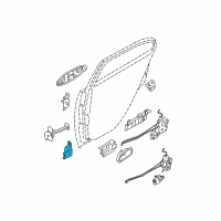 OEM Hyundai Accent Hinge Assembly-Rear Door Lower, RH Diagram - 79360-1E000