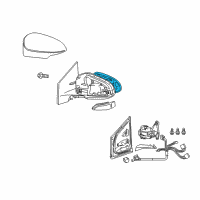 OEM 2018 Toyota Corolla iM Mirror Glass Diagram - 87931-12F50