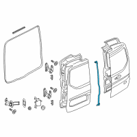 OEM 2015 Ford Transit Connect Door Weatherstrip Diagram - DT1Z-1525324-A