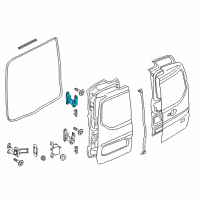 OEM 2017 Ford Transit Connect Upper Hinge Diagram - DT1Z-6126800-E